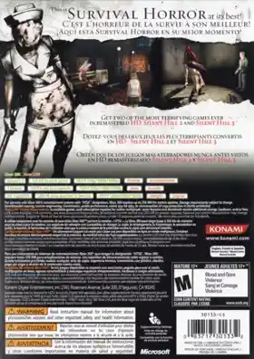 Silent Hill HD Collection (USA) box cover back